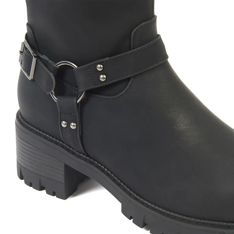 Miniature : Bottes mollets larges 2XL modele APRICOT noires - OHC