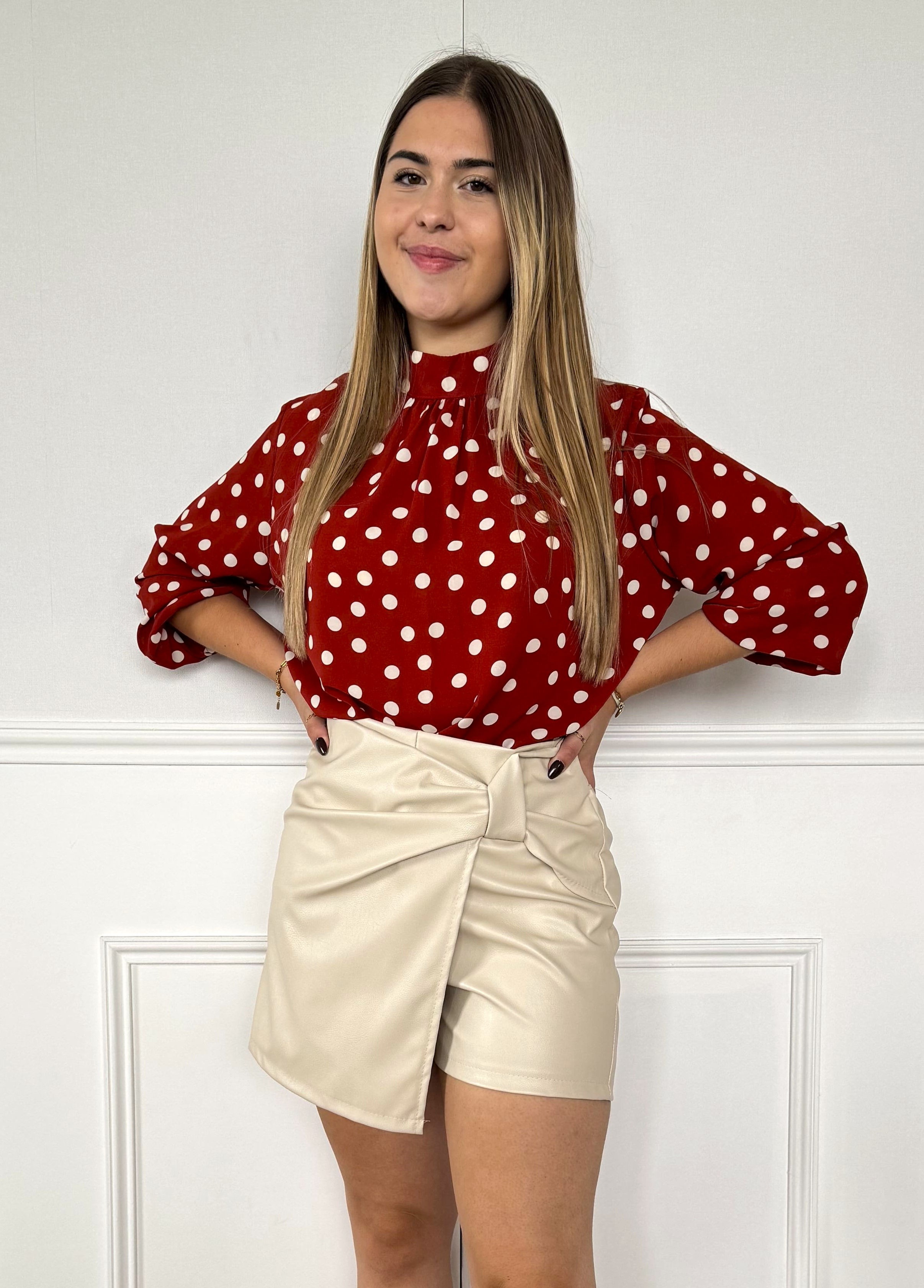 Blouse à pois Meghan