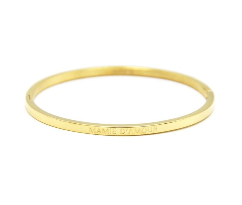 Bracelet en acier Mamie