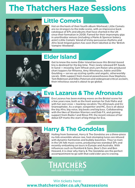 Thatchers Haze Sessions Brochure