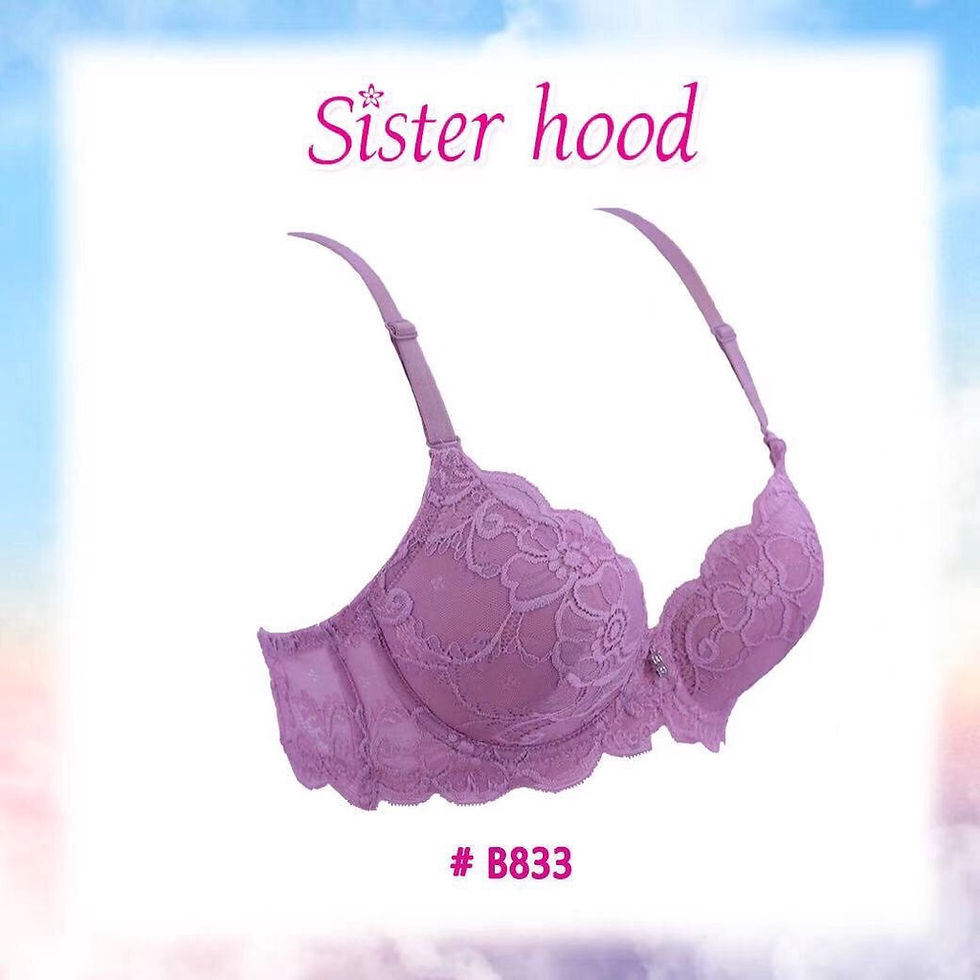ภาพขนาดย่อ: เสื้อใน Sisterhood #833 มีโครงดันทรง ฟองบาง ถอดสายได้ คัพ A เต้าเล็กไซส์ 32-36​