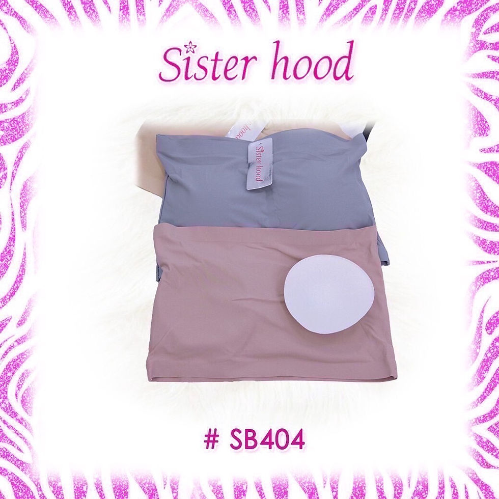 ภาพขนาดย่อ: เกาะอกไร้ขอบ มีฟองน้ำ แบบสวม Sister hood #404 เกาะอก ฟรีไซส์ 32-36 นิ้ว