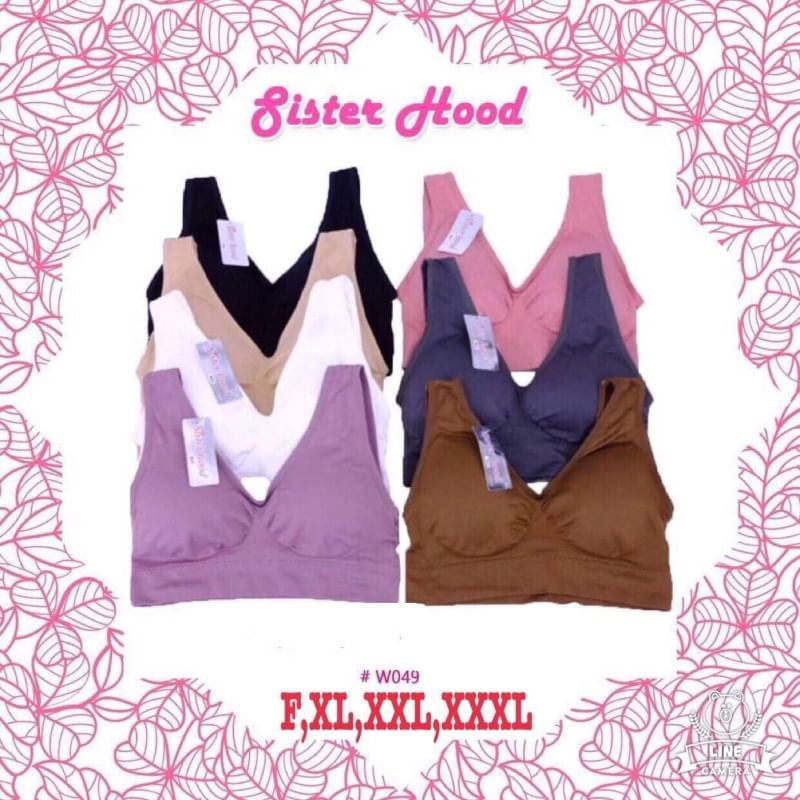 ภาพขนาดย่อ: สปอร์ตบรา ผ้าทอ W049 Sister hood Size F,XL,XXL,XXXL