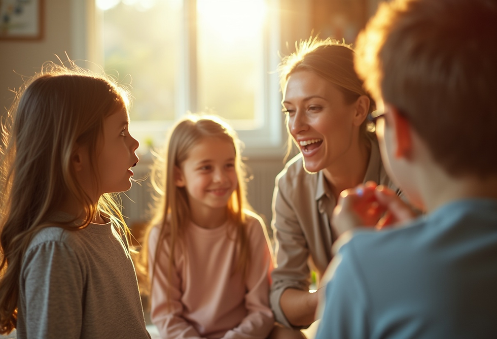 Logopädische Behandlung mit Kindern