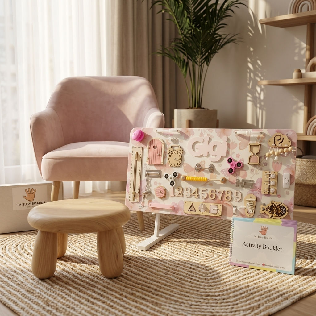 Bundle Offer (Large Busy Board with Stand & Activity Booklet)