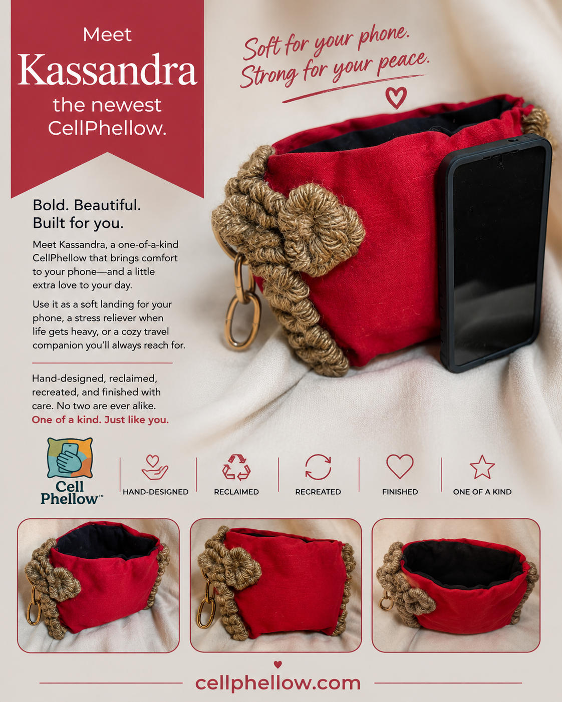 Meet Kassardra-CellPhellow / carrier/ pillow / stress releaser