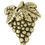 Thumbnail: Grapes Pin in Gold finish only.  (Pewter finish is sold out.)
