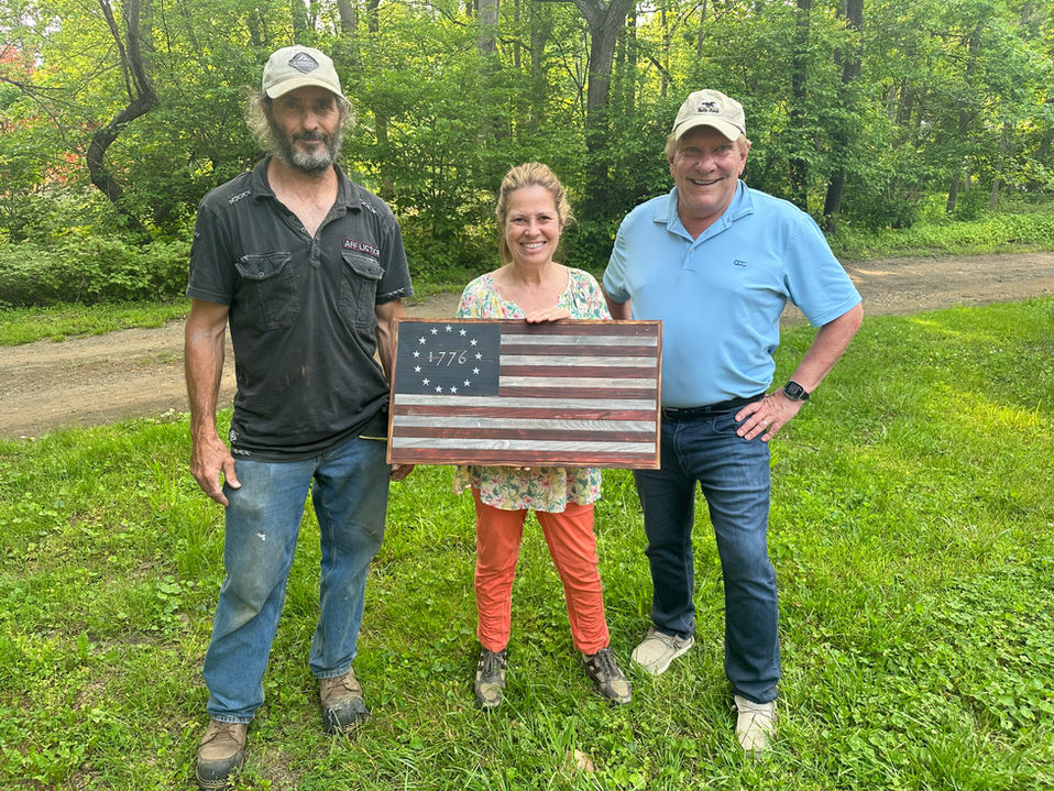 Dany's Robin Hood Farm manager with owners Paule and William Martin