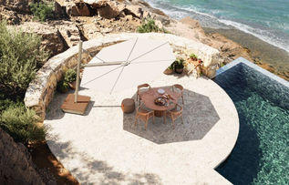 Versa ux side arm umbrella by umbrosa, kalindi , Cyprus