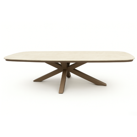 aluminium dining table , heavy duty 