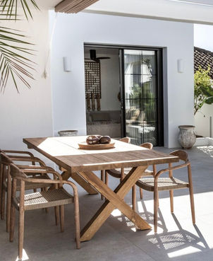 outdoor dining table , outdoor dining chair , heavy duty , teak wood , Kalindi , Cyprus , custom, outdoor furniture