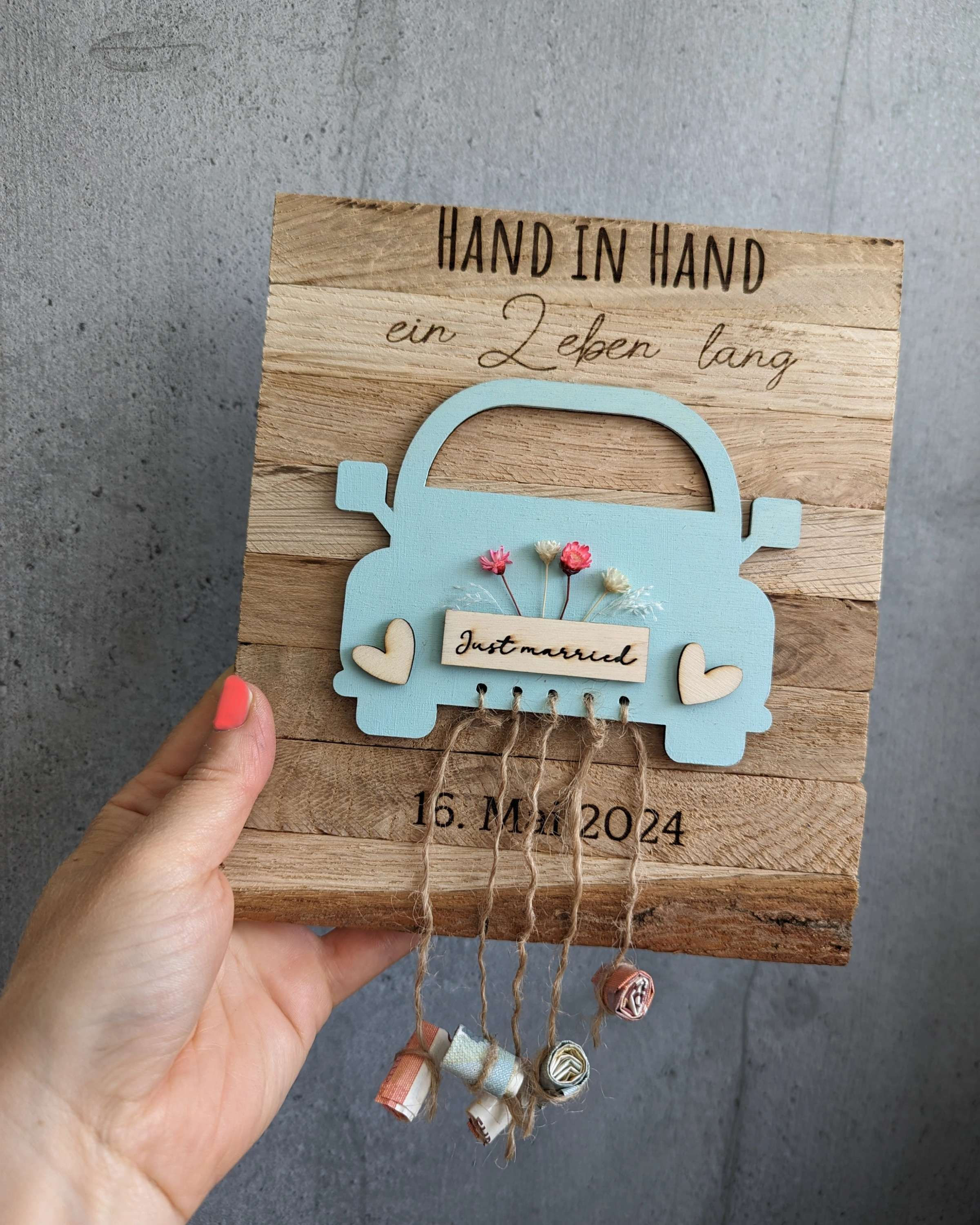 Geldgeschenk zur Hochzeit oder bestandenen Führerschein