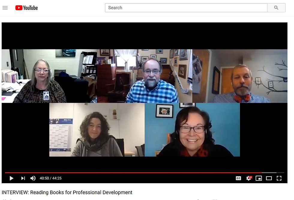 Video chat with career counselors on professional development reads.