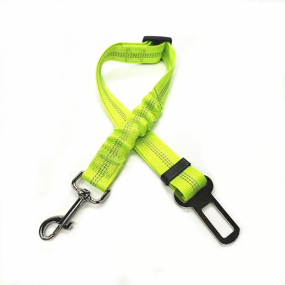 Thumbnail: Adjustable Dog Car Seat Belt Harness for Dogs Nylon Reflective Cushioning