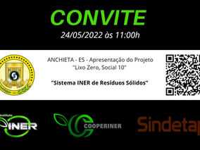 Anchieta - ES – Agenda Pública de Apresentação do Projeto “Lixo Zero, Social 10” 