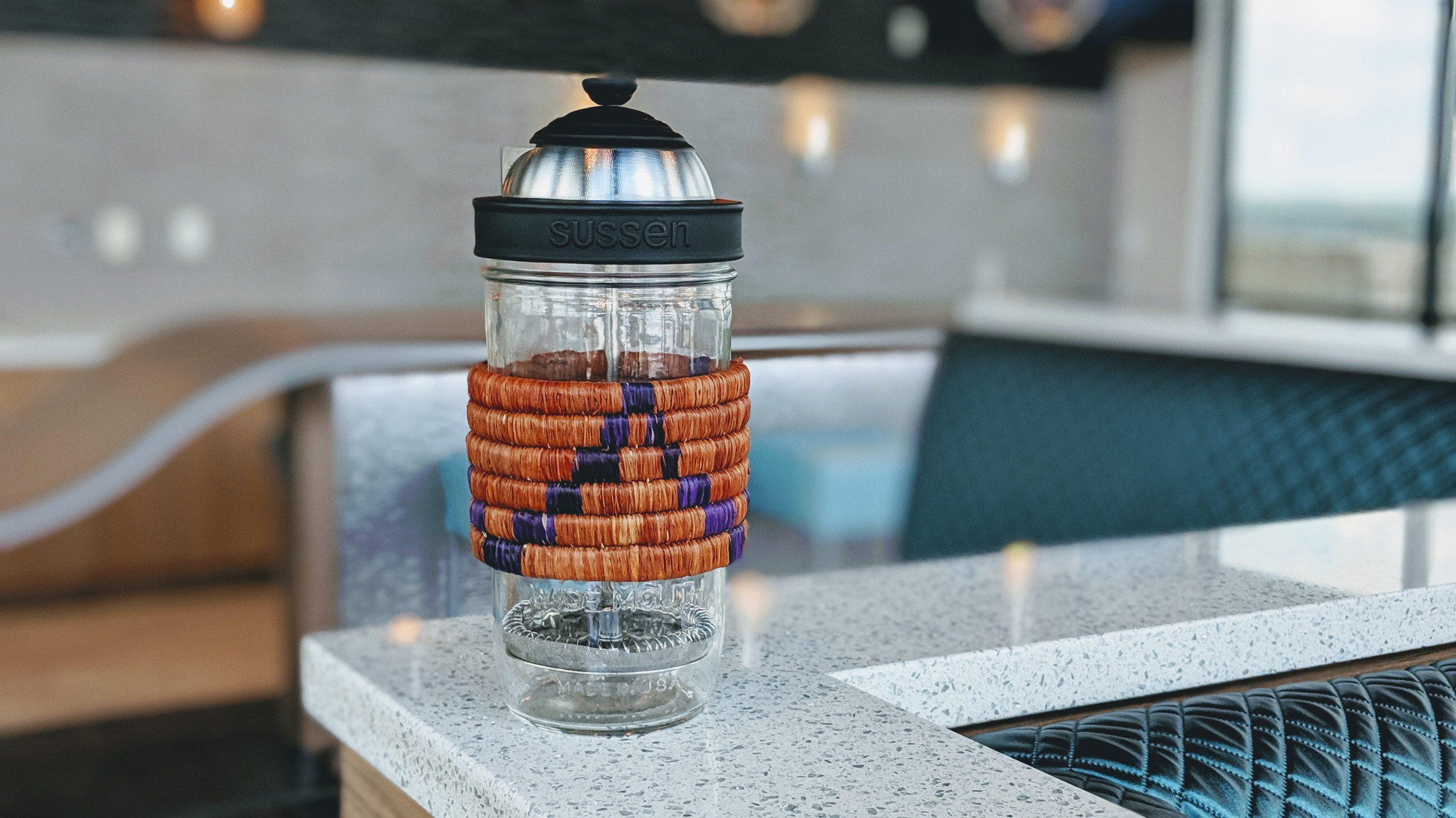 Mason Jar French Press The Kivu Mason Jar Coffee Press by Sussen