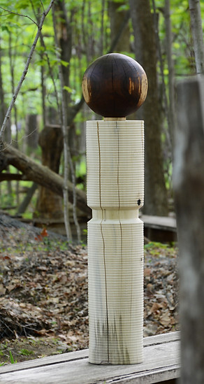 CLAUDIO SEBASTIAN STALLING △ SUSTAINABLE ART & DESIGN - ABOUT - INFO & GUIDELINES - AGORA CONTINUUM WITH WALNUT SPHERE -