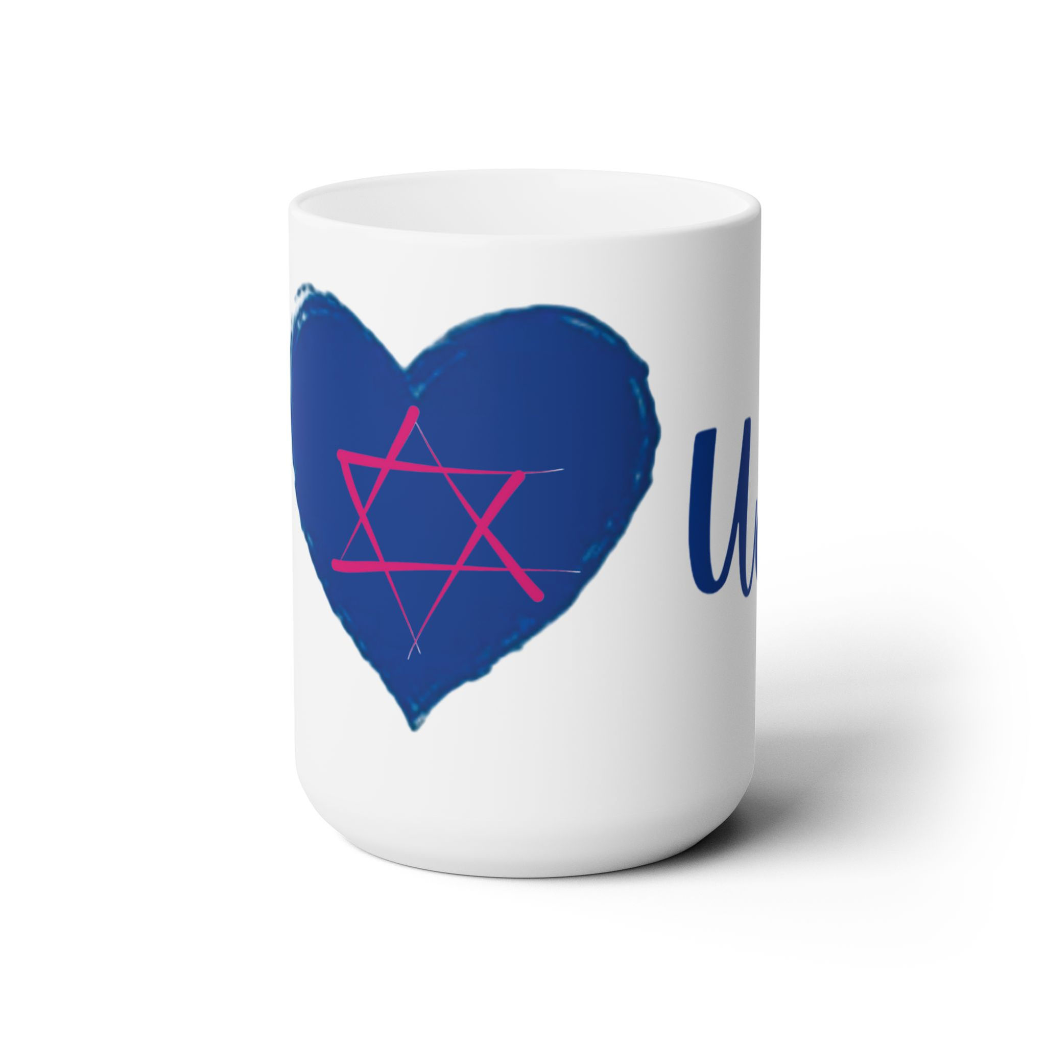 I Heart Us Magen David Mug