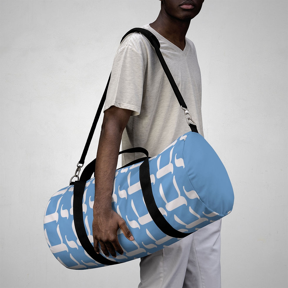 Thumbnail: Chai Duffel Bag (Blue White)