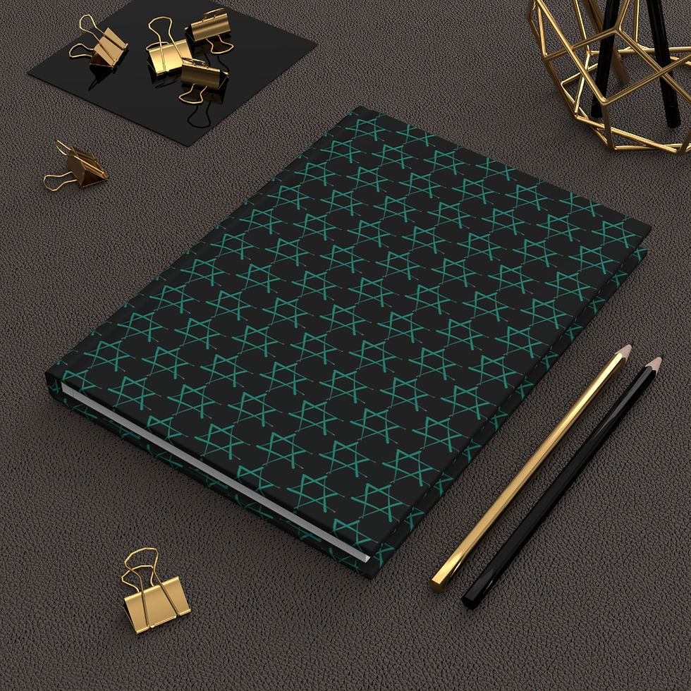 Starry Night Journal - Black Green