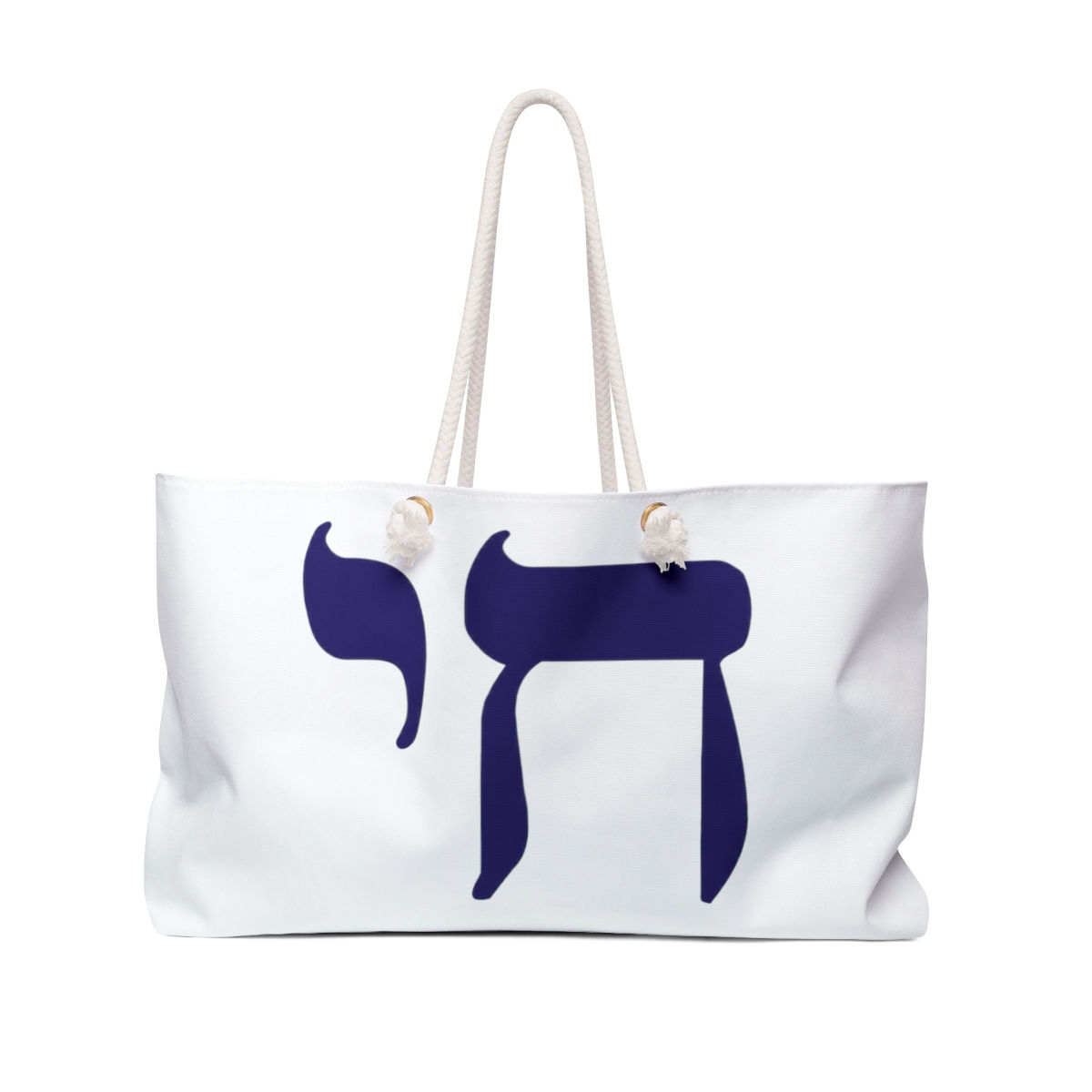 Chai Weekender Bag (White Navy)