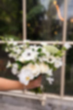 Natural, romantic white wedding flowers at Tortworth Court in the cotswolds