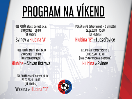 Vyhraje dorost své skupiny a jak dopadne B-tým proti Ludgeřovicím?