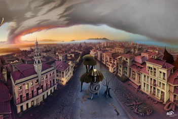 surrealist--redhead-treewoman-dream-caused-by-the-flight-of-a-clock-inside-a-tree-a-second