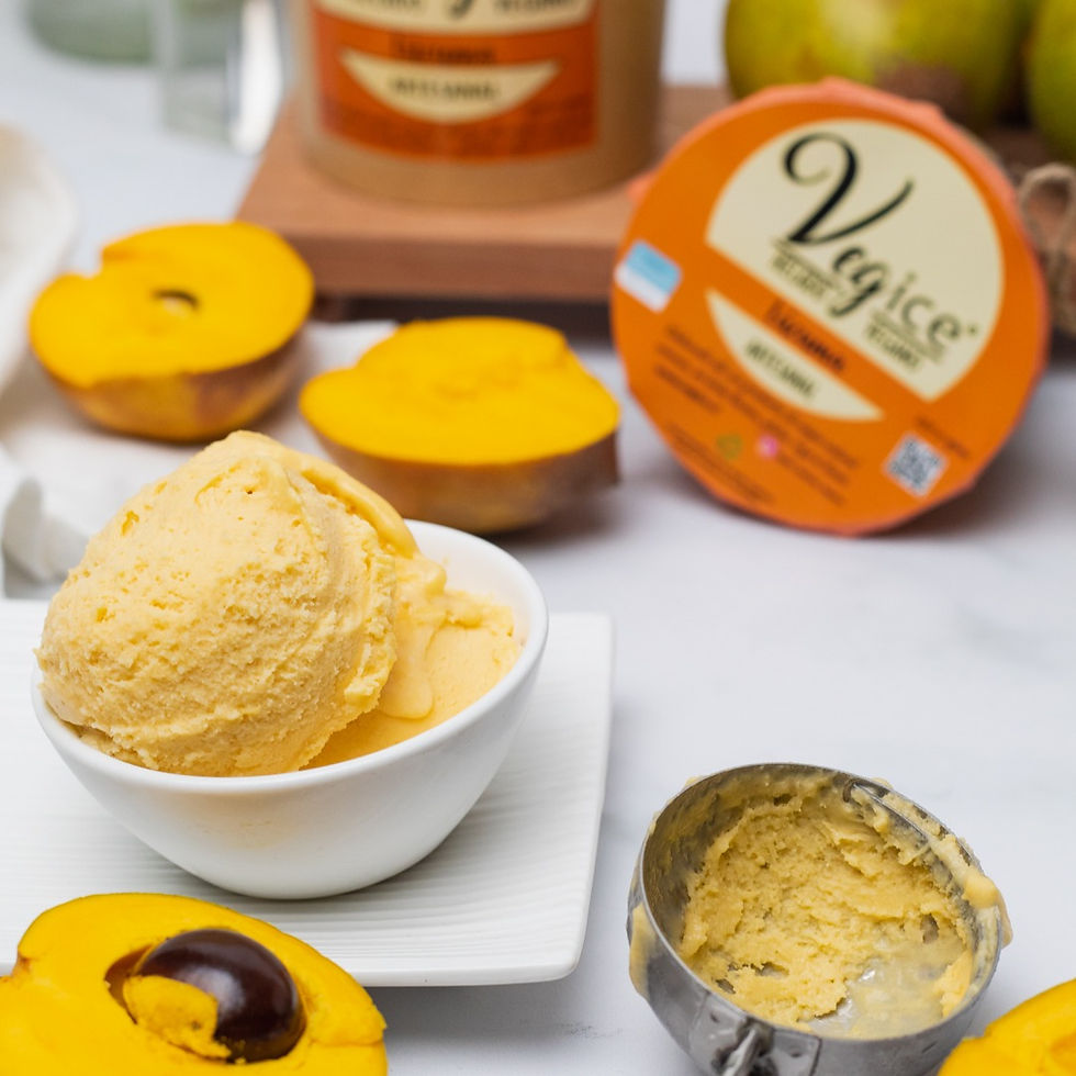 Helado Vegano Lúcuma
