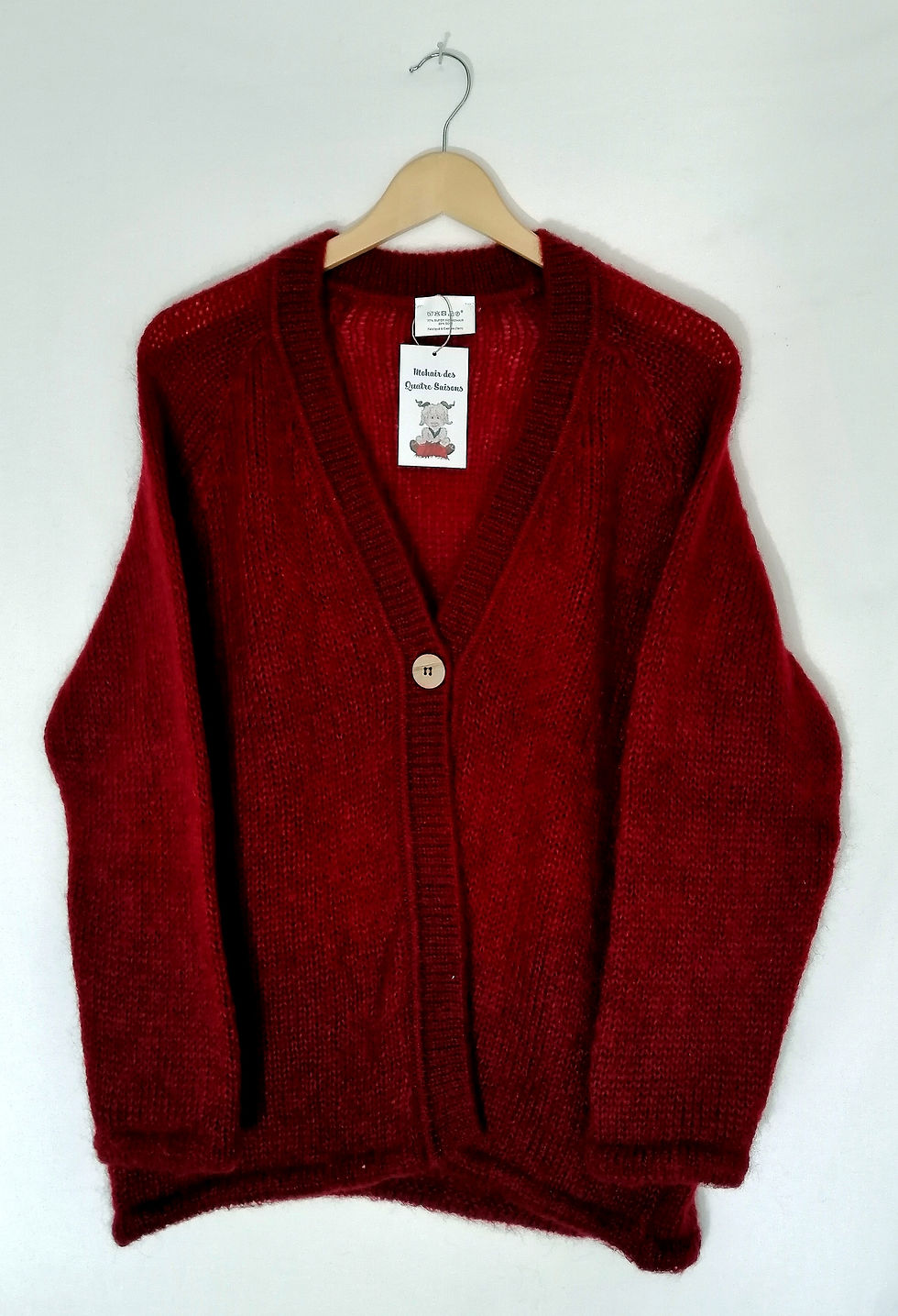 Miniature : Vêtement gilet tricoté mohair Vendée
