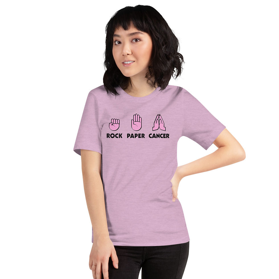 Thumbnail: Rock Paper Cancer - pink - pray
