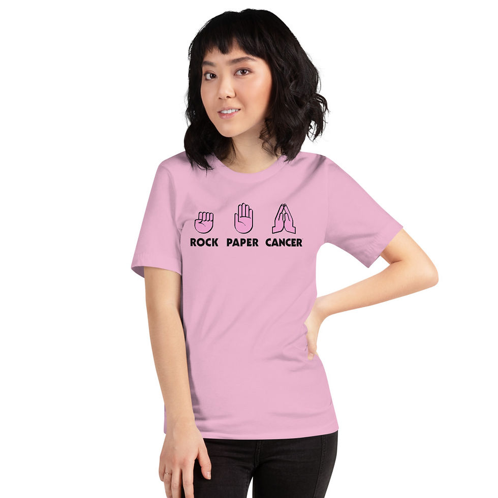 Thumbnail: Rock Paper Cancer - pink - pray