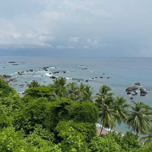 Vue depuis le point de vue l'Isla del Caño