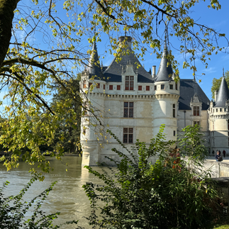Vue sur le château d'Azay-le-Rideau