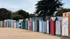 Cabanes de plage de l'île d'Oléron