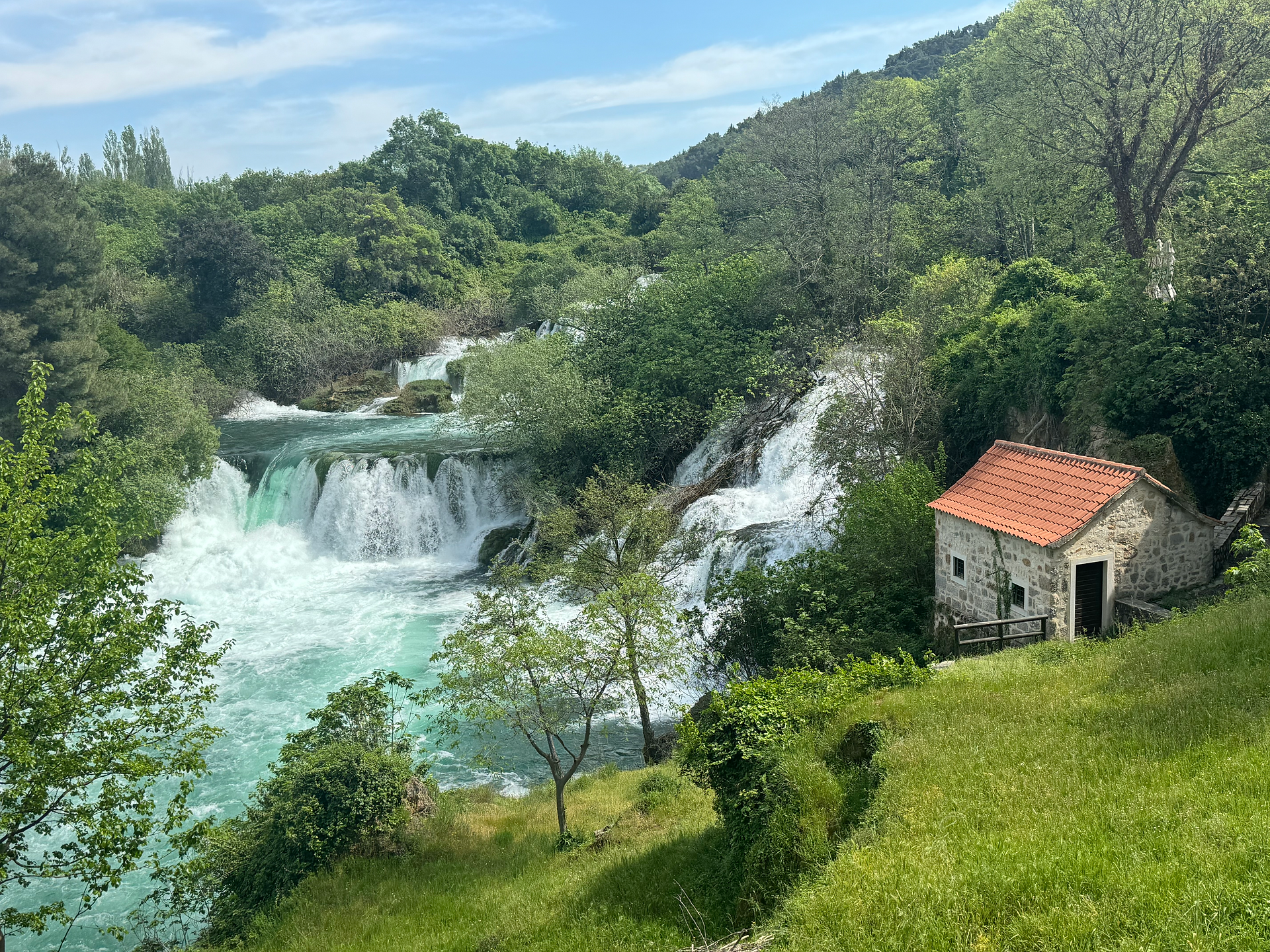 Maisonnette dans le parc de Krka