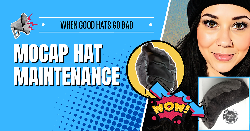 Mocap hat repair before and after