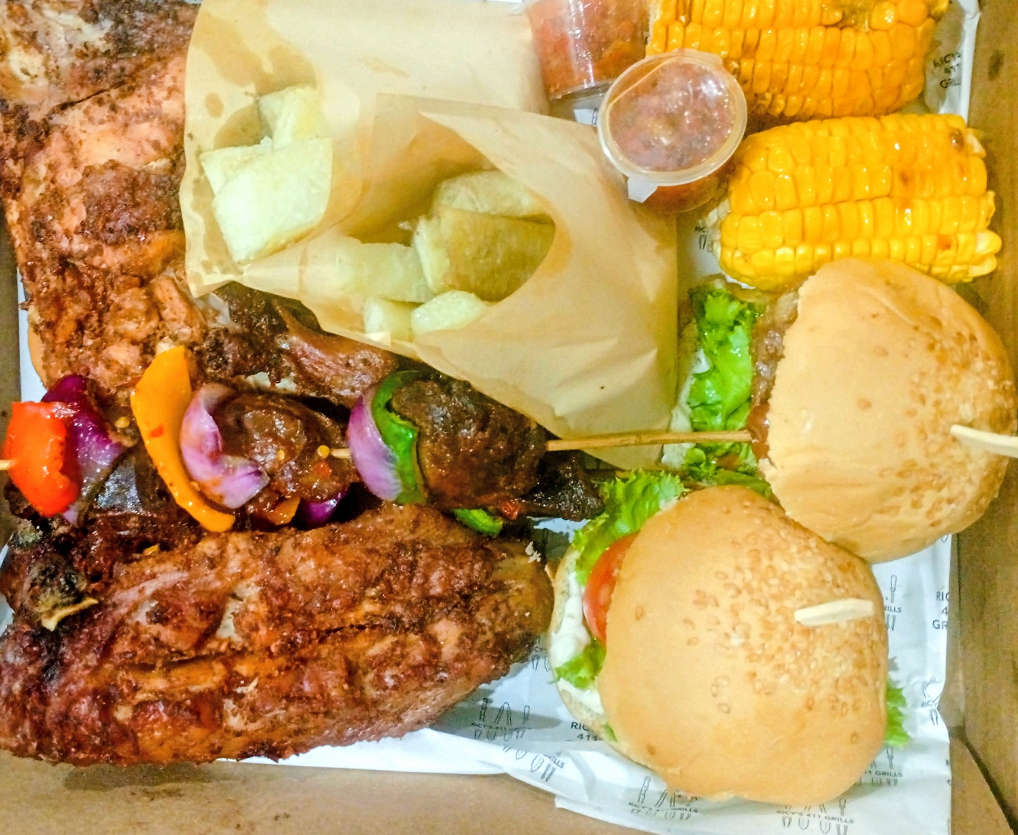 Arranged Food and Objects