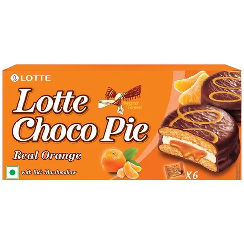 LOTTE CHOCOPIE REAL ORANGE | Raps Store