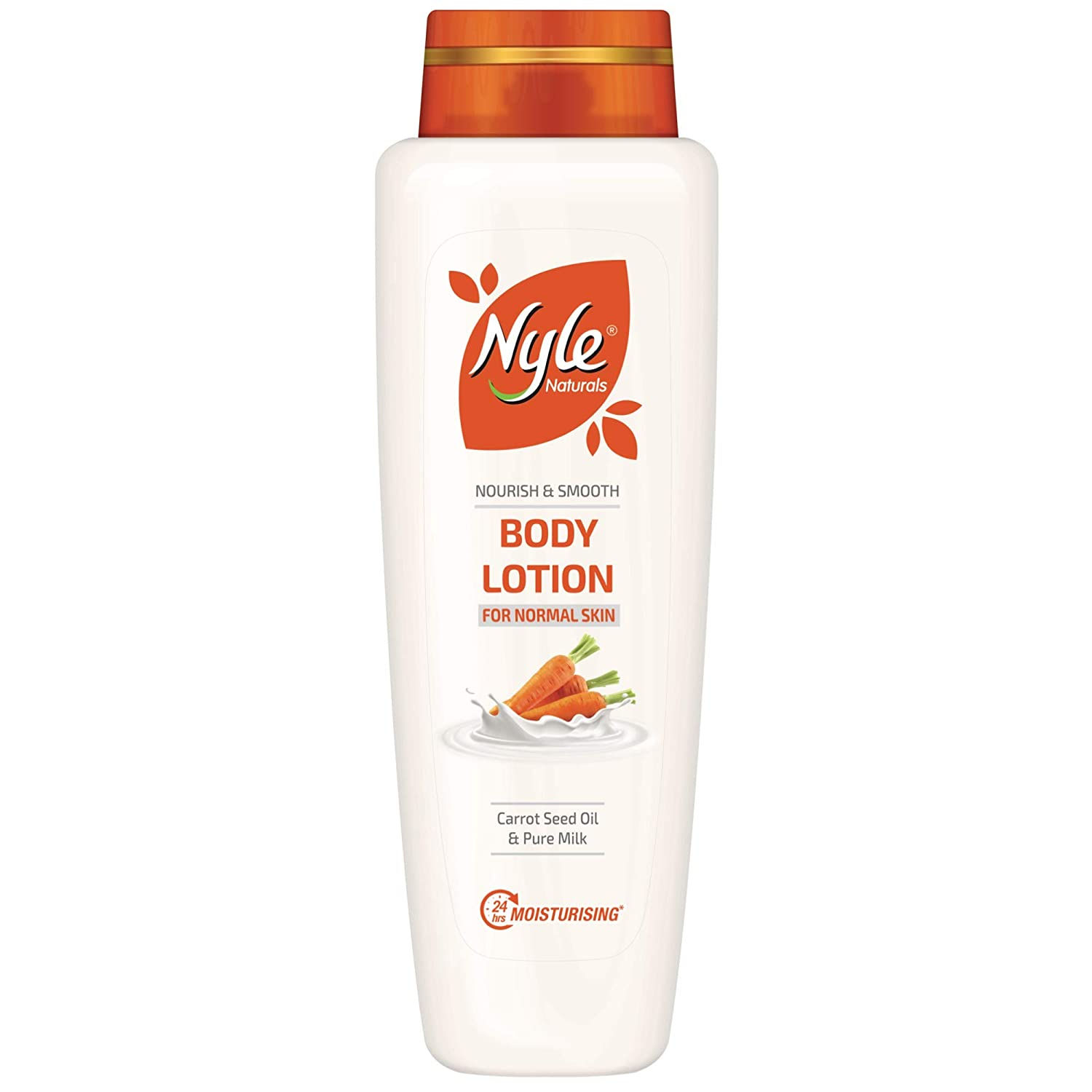 NYLE NATURALS BODY LOTION FOR NORMAL SKIN CARROT SEED OIL & PURE MILK