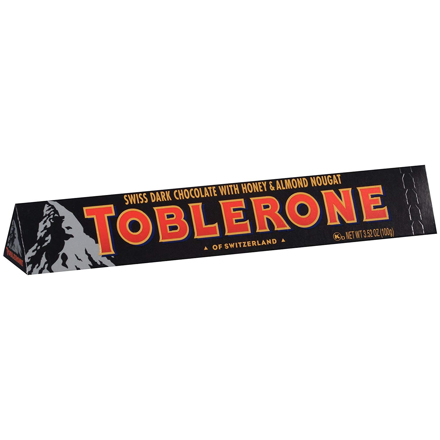 TOBLERONE SWISS DARK CHOCOLATE WITH HONEY & ALMOND NOUGAT
