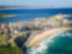 Aerial photograph of Newcastle city