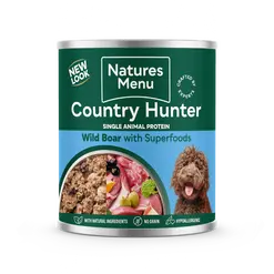 Natures Menu Country Hunter Wild Boar with Superfoods 600g Can