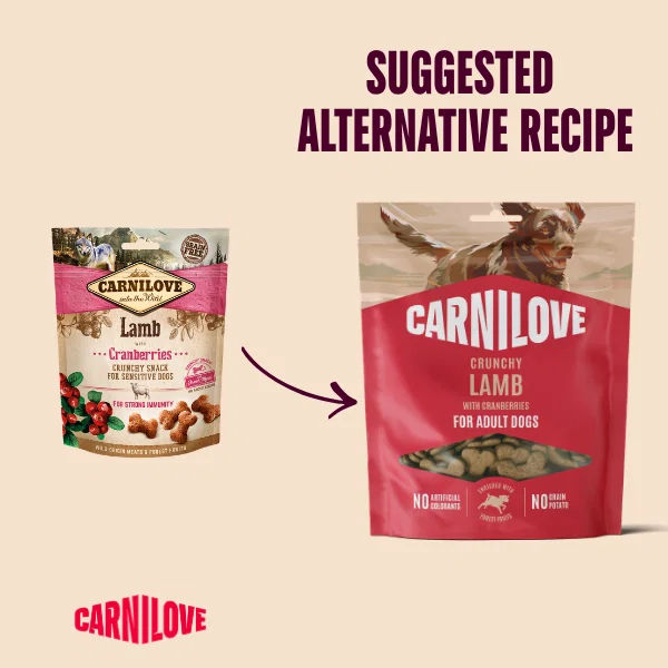 Carnilove Lamb with Cranberries Crunchy Dog Treat 200g