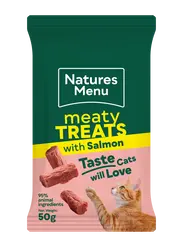 Natures Menu Cat Meaty Salmon Treats 50g
