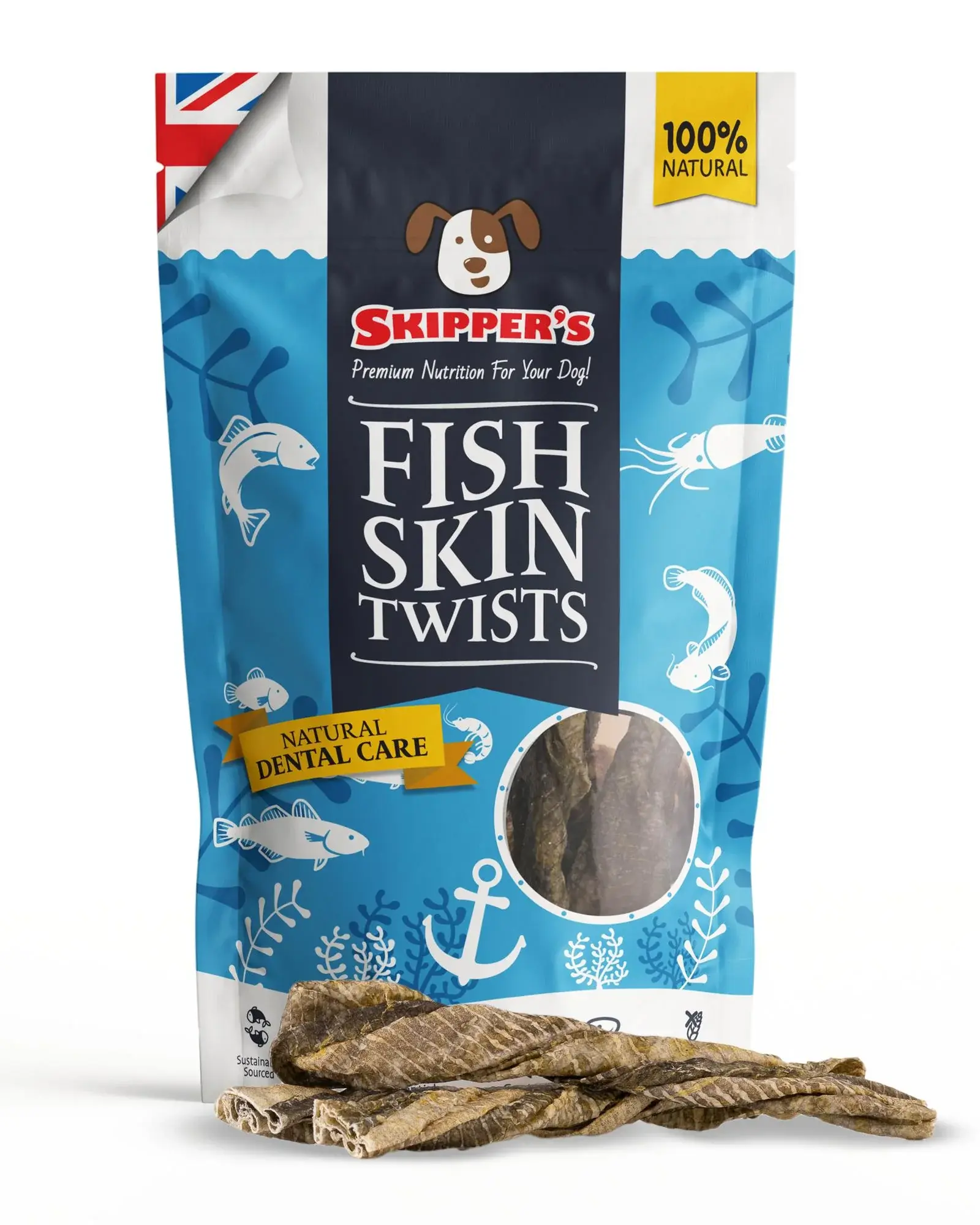 Skippers Fish Skin Twists 70g