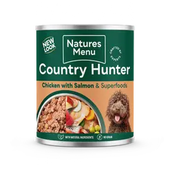 Natures Menu Country Hunter Chicken & Salmon with Superfoods 600g Can