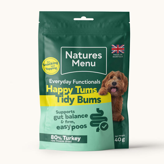 Natures Menu Freeze Dried Functional Turkey Treats For Digestion 40g