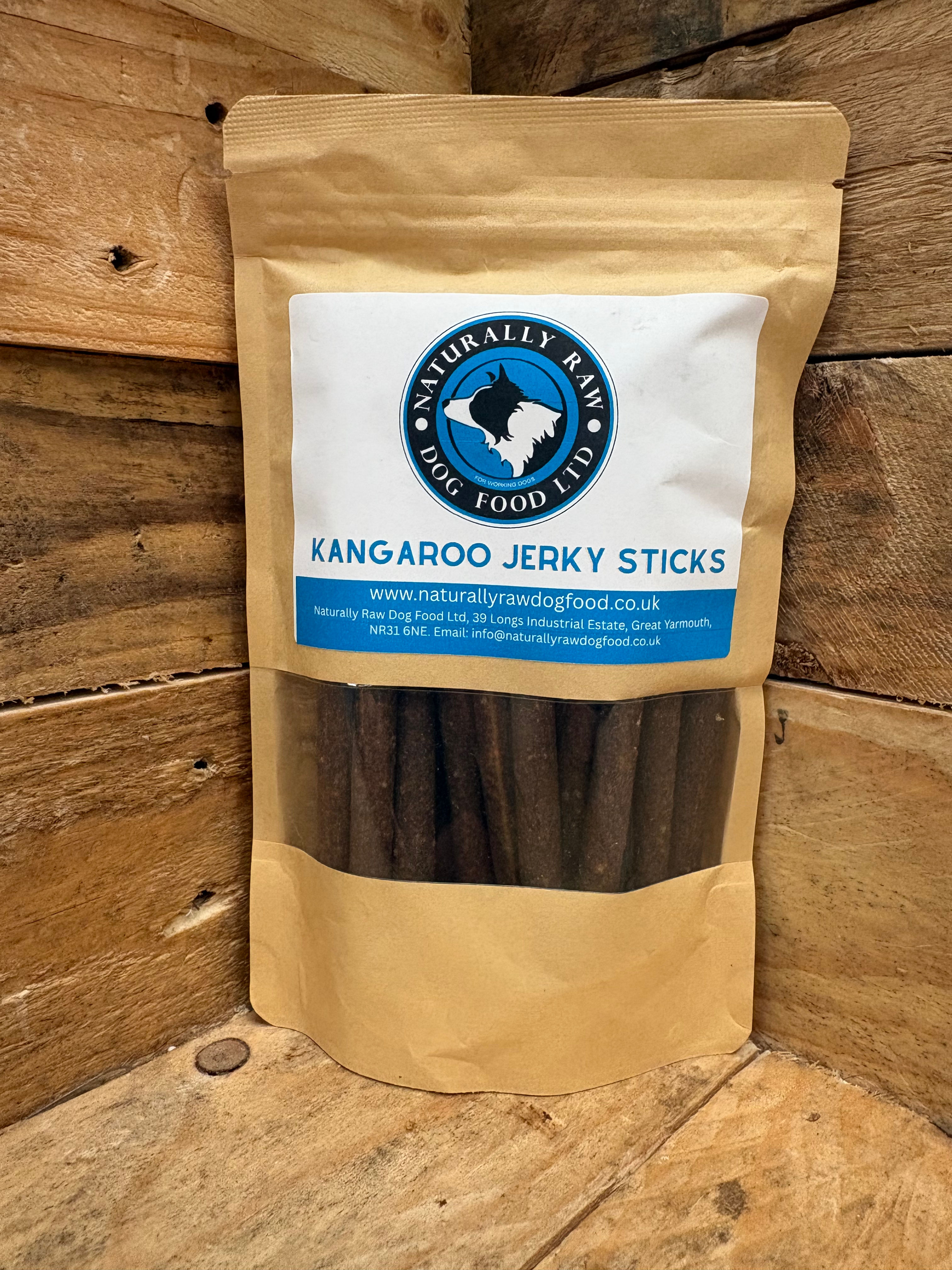 NRDF Kangaroo Jerky, approx 20 sticks
