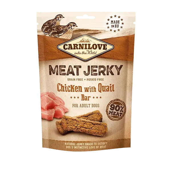 Carnilove Jerky Chicken with Quail Bar 100g